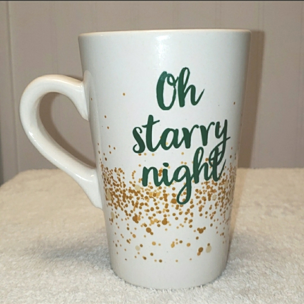 Sweet Expressions Holiday mug, Oh Starry Night